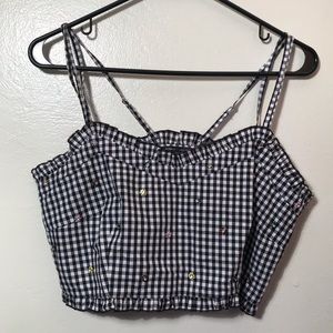 Romeo and Juliet couture - Black &  white crop top